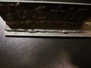 Straight line weld