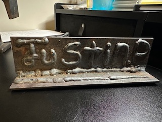 Finished name plate