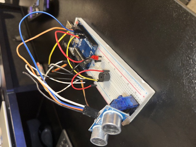 Ultrasonic Sensor Mounted